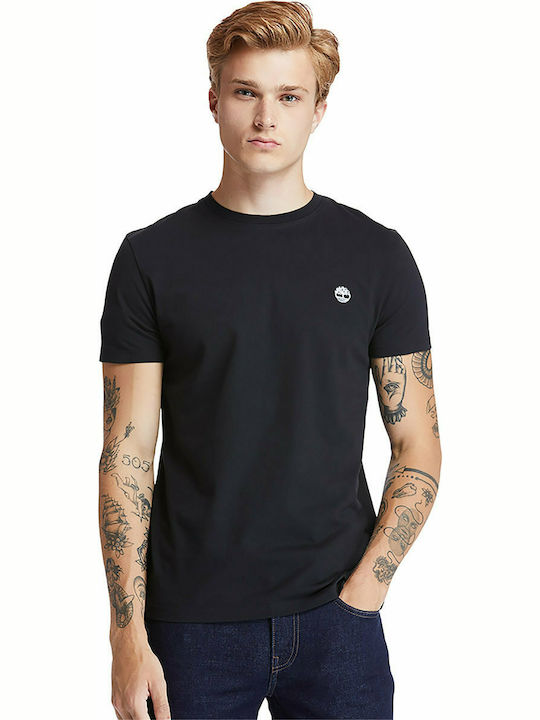 Timberland Dun River Men's T-shirt Μαύρο