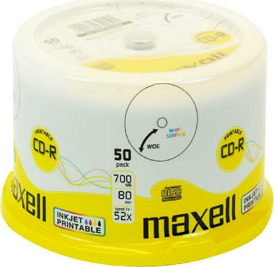 Maxell CD R Printable 700MB 50τμχ CD0195 Skroutz gr