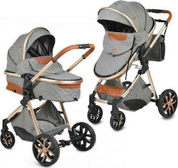 Cangaroo Alma 2 in 1 Adjustable 2 in 1 Baby Stroller Suitable for Newborn Dark Grey 7.5kg 108048