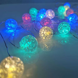 20 Λαμπάκια LED 2μ. RGB Μπαταρίας σε Σειρά