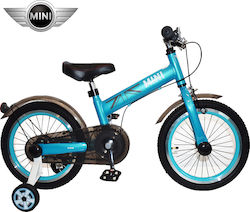 MINI Licensed 16" Bicicletă pentru copii Bicicletă BMX Turcoaz