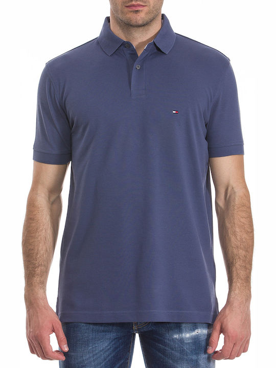 Tommy Hilfiger Ανδρικό T-shirt Κοντομάνικο Polo Navy Μπλε