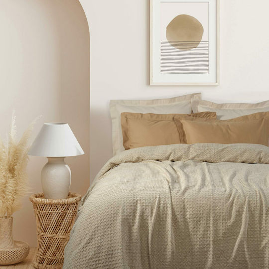 Das Home 0459 Υπέρδιπλη 220x240εκ. Μπεζ