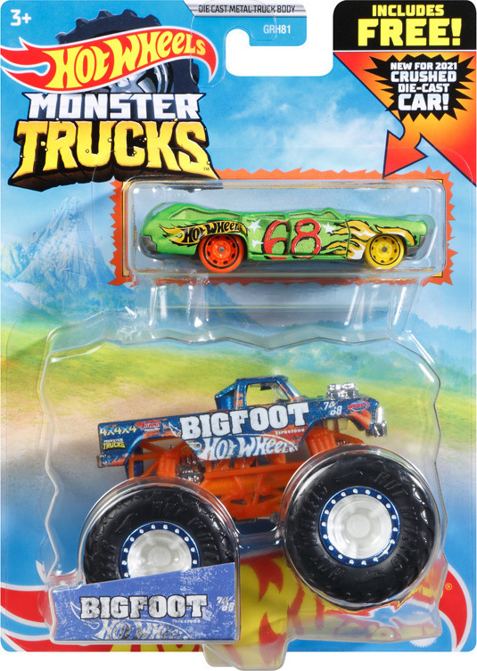 Mattel Hot Wheels O Monster Trucks Bigfoot Skroutz Gr