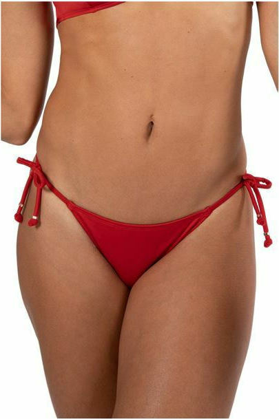 Dorina Mansour Bikini Slip με Κορδονάκια Eco Red D000432MI010 RD0013