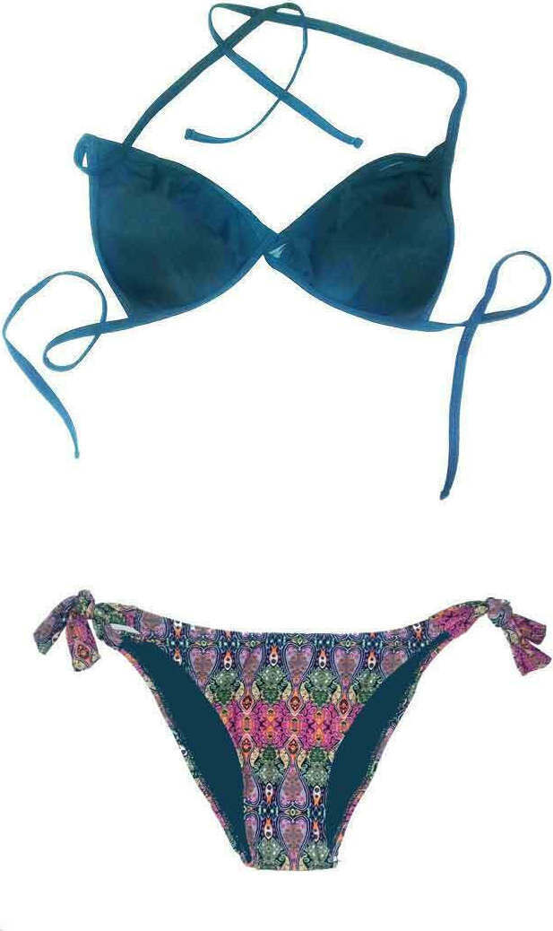 Join Set Bikini Τριγωνάκι Petrol DY7640 40 Skroutz gr