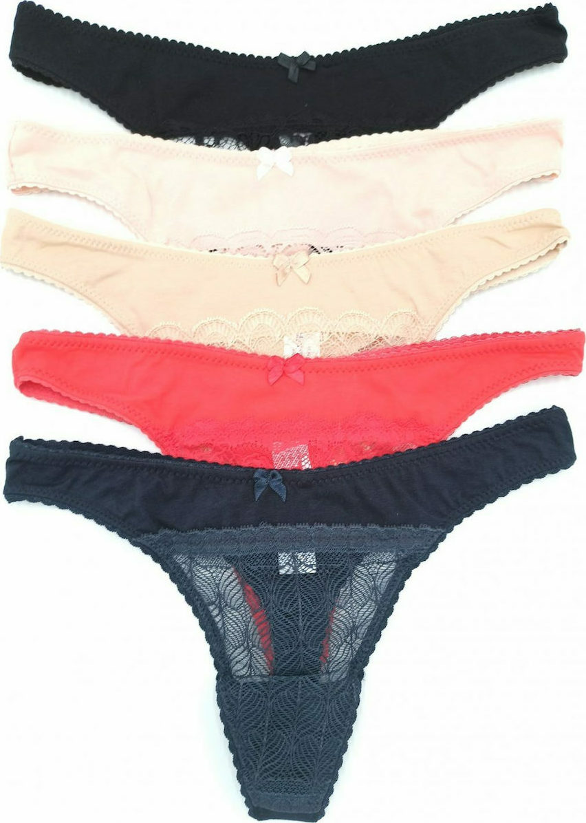 Norddiva Lingerie Olina Γυναικεία String MultiPack με Δαντέλα Skroutz gr