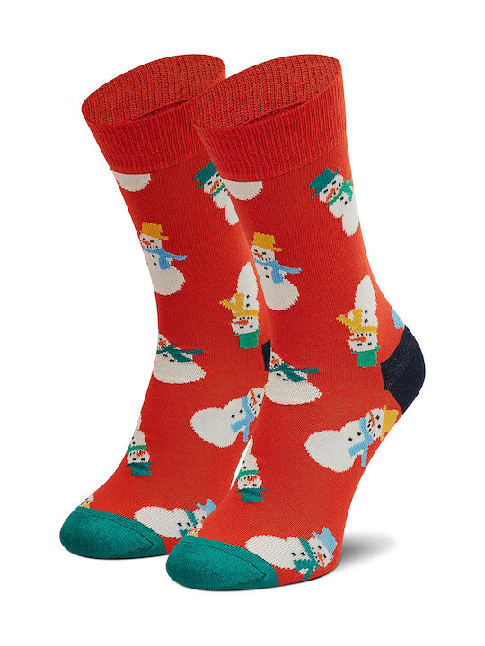 Happy Socks Коледни Чорапи Червени 1Пакет