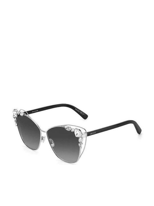 Jimmy Choo Women's Sunglasses with Silver Metal Frame and Black Gradient Lens Kyla/S 25TH 010/9O