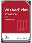 Western Digital Red Plus 8TB HDD Hard Disk 3.5" SATA III 5400rpm cu 128MB Cache pentru NAS / Server