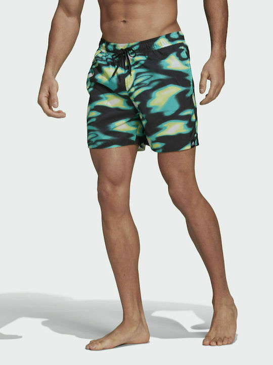 Adidas Souleaf Men's Swimwear Printed Shorts Multicolour