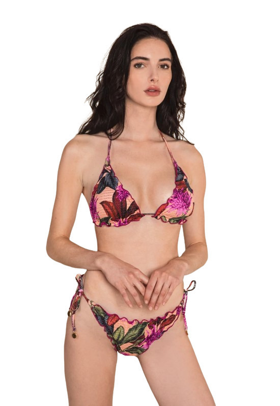 Bilitis IS019 Set Bikini Floral Τριγωνάκι Με Ενίσχυση Skroutz gr