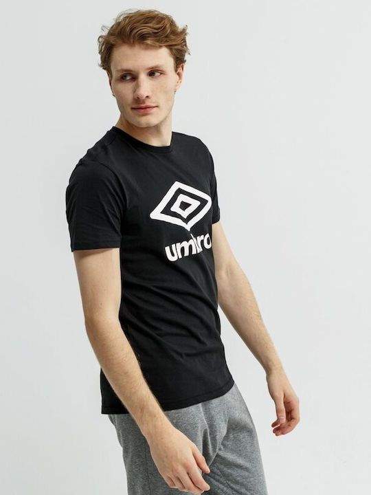 Umbro Αθλητικό Ανδρικό T-shirt Μαύρο με Λογότυπο