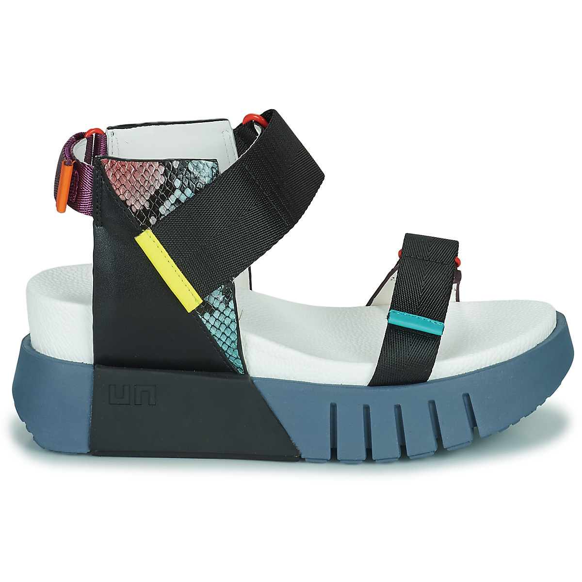 United Nude Delta Run Καλοκαιρινές Γυναικείες Πλατφόρμες Μαύρες