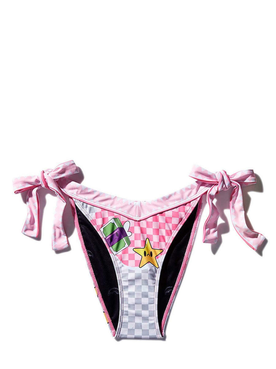 Sprayground SWW1024 Bikini Slip με Κορδονάκια Ροζ Skroutz gr