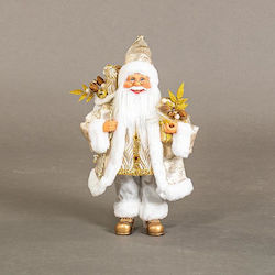 White Christmas Santa 40x42x36cm
