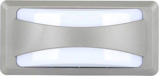 V-TAC Στεγανή Πλαφονιέρα LED 12W 4000K 23x11x7.6εκ.