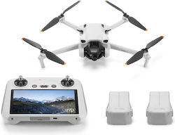 DJI Mini 3 Drohne Fly More Combo (DJI RC) (GL) mit Kamera 4K 30fps HDR und Fernbedienung, Kompatibel mit Smartphone