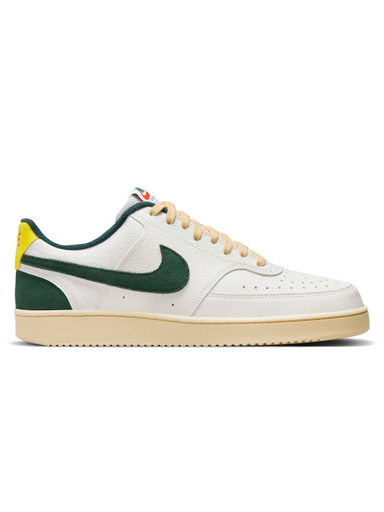 Nike Court Vision Low Ανδρικά Sneakers Sail / Pro Green / Picante Red / Opti Yellow
