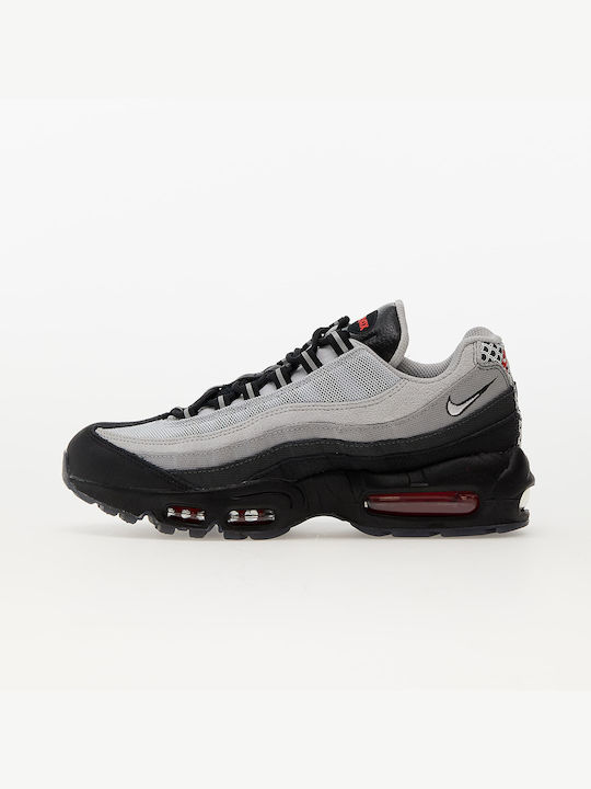 Nike Air Max 95 Ανδρικά Chunky Sneakers Premium Black / White / Pure Platinum / Lt Smoke Grey
