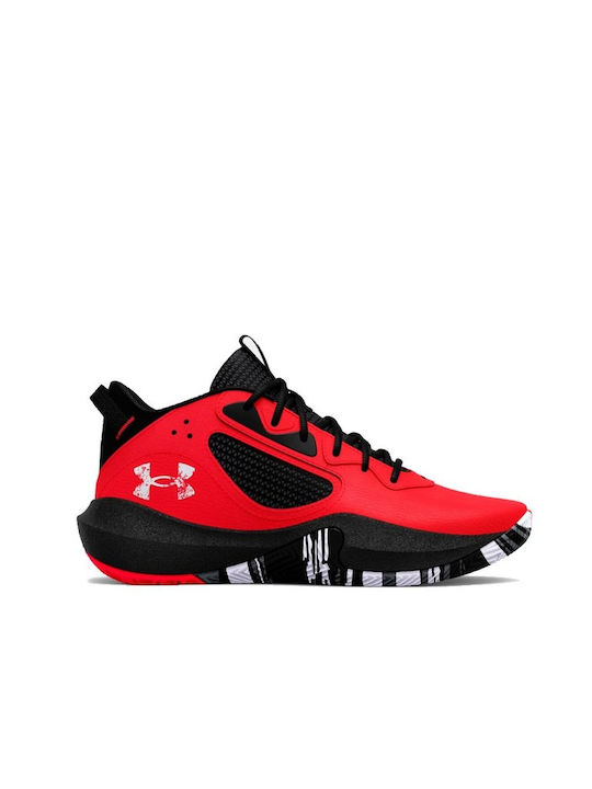 Under Armour Lockdown 6 Kids Basketball Shoes Red