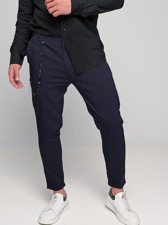 Ben Tailor Men's Trousers Chino in Regular Fit Navy Blue