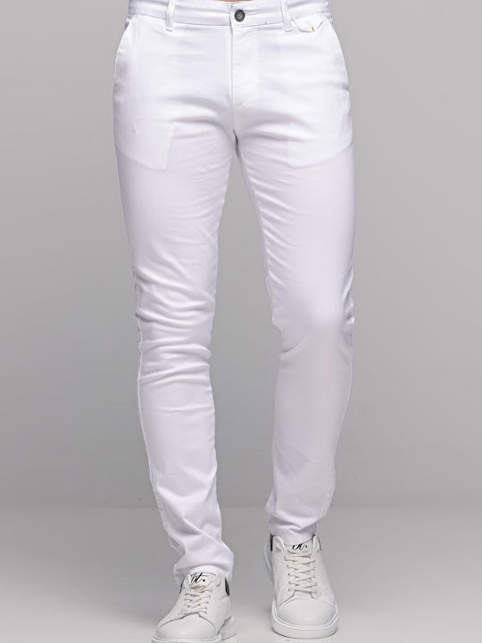 Ben Tailor Ανδρικό Παντελόνι Chino Λευκό