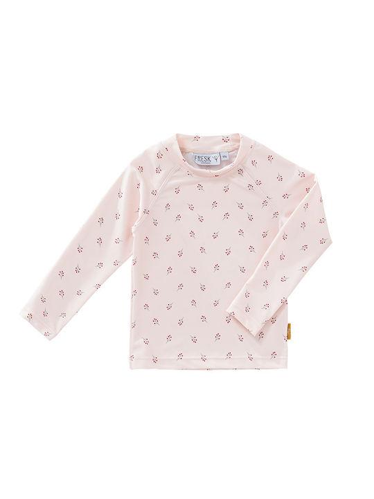 Fresk Детски бански Анти-UV блуза с дълъг ръкав Розов
