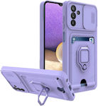 Bodycell Multifunction Back Cover Πλαστικό Ανθεκτική με Υποδοχή για Κάρτες Μωβ (Galaxy A34)