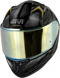 Givi H50.9 Full Face Helmet with Pinlock and Sun Visor Enigma Black/Titanium/Gold