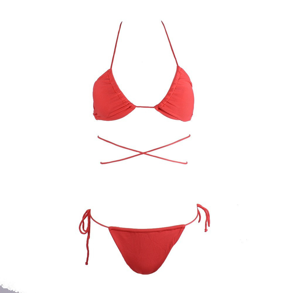 Famous Shoes Set Bikini Τριγωνάκι Κόκκινο CP20202 GULES Skroutz gr