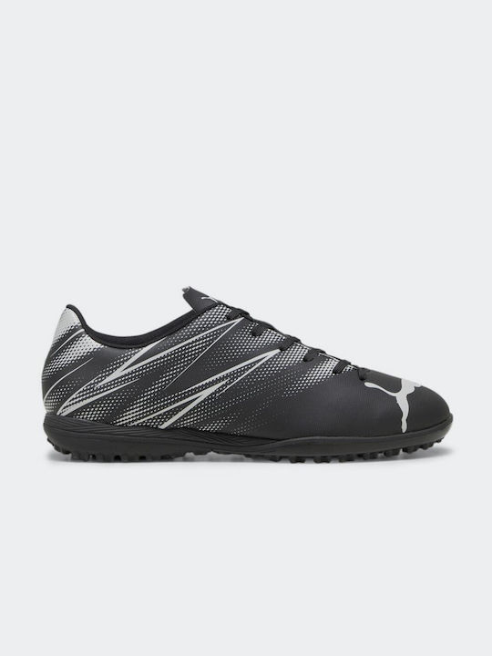 Puma Low Football Shoes TT with Molded Cleats Black