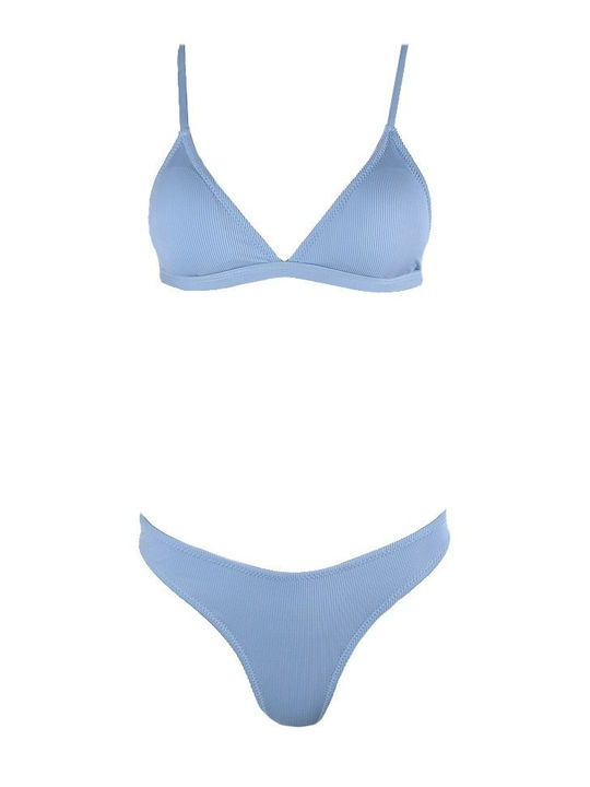 Famous Shoes Set Bikini Τριγωνάκι Γαλάζιο CP BLUE Skroutz gr