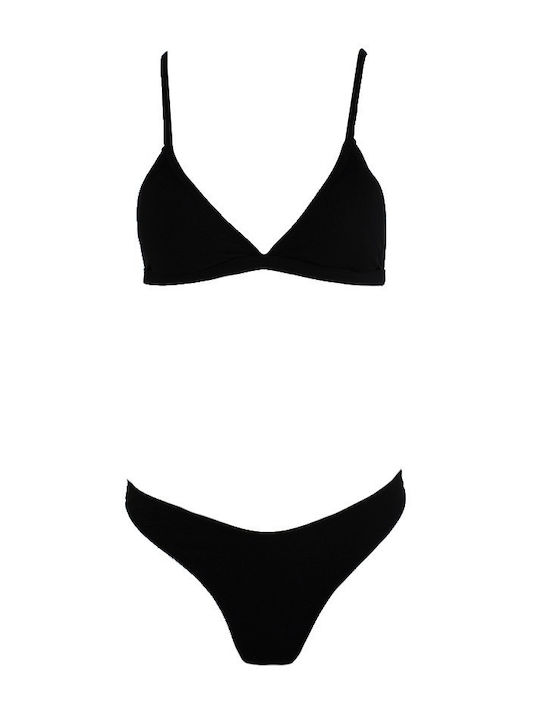 Famous Shoes Set Bikini Τριγωνάκι Μαύρο CP BLACK Skroutz gr