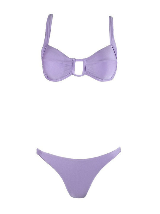 Famous Shoes Set Bikini Μπουστάκι CP20218 PURPLE Skroutz gr