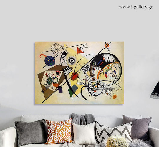 I-gallery Πίνακας Αντίγραφο του Wassily Kandinsky σε Καμβά 120x80cm