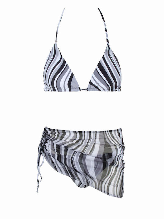 Arena Set Bikini Τριγωνάκι Γκρι 005954 550 Skroutz gr