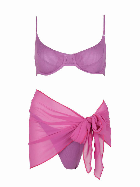Famous Shoes Set Bikini Μπουστάκι Ροζ CP202110 PINK Skroutz gr