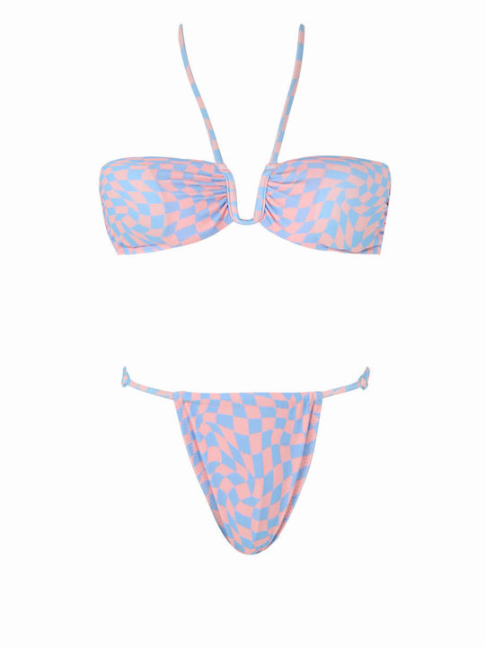 Famous Shoes Set Bikini Τριγωνάκι Ροζ CP202102 PINK Skroutz gr