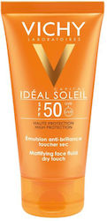 Vichy Ideal Soleil Mattifying Fluid Dry Touch Αδιάβροχη Αντηλιακή Creme Gesicht SPF50 50ml