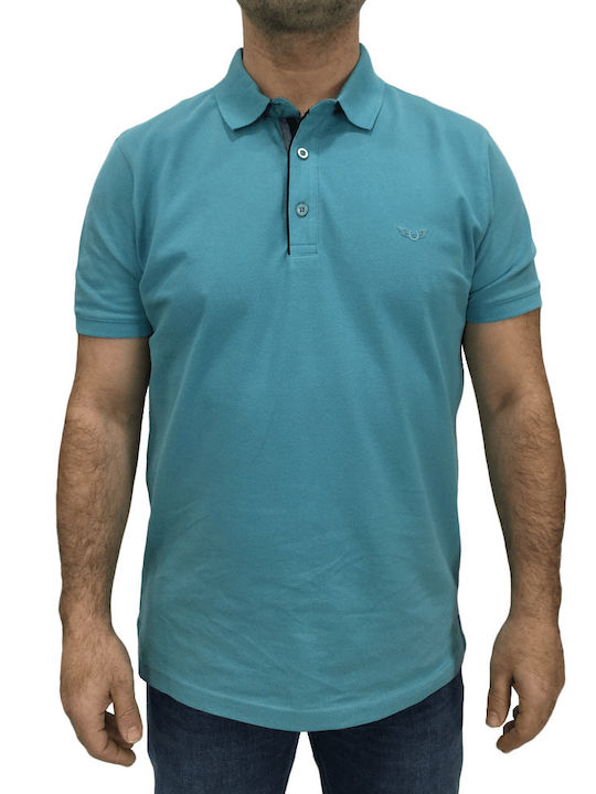 Side Effect Ανδρικό T-shirt Κοντομάνικο Polo Πετρόλ