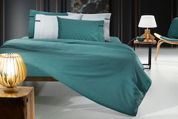 Guy Laroche Minimal King Size 180x200+35εκ. με Λάστιχο Petrol