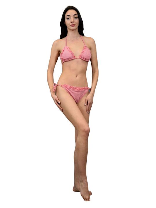 Adidas Beach Set Bikini Semi Turbo Vivid Red Hc