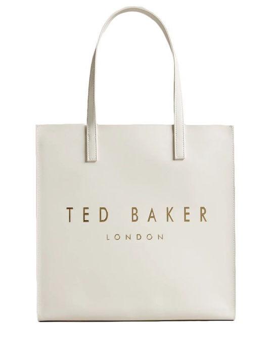 Ted Baker Icon Γυναικεία Τσάντα Tote Χειρός Λευκή