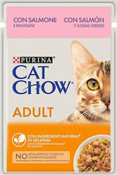 Purina Chow Wet Food for Adult Cat with Salmon and Fish 85gr