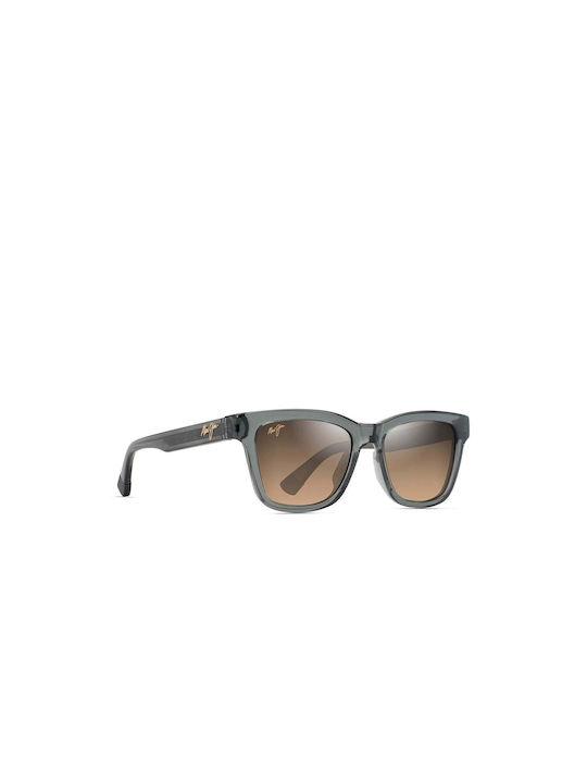 Maui Jim Слънчеви очила с Сив Пластмасов Рамка и Кафяв Слънчеви очила Леща HS644-14