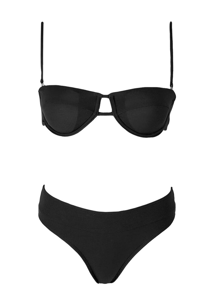 Comfort Set Bikini Τριγωνάκι Ψηλόμεσο Μαύρο 32 30750 Skroutz gr