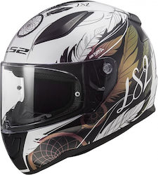 LS2 Rapid II FF353 Boho White/Black/Pink Motorradhelm Volles Gesicht ECE 22.06 1300gr