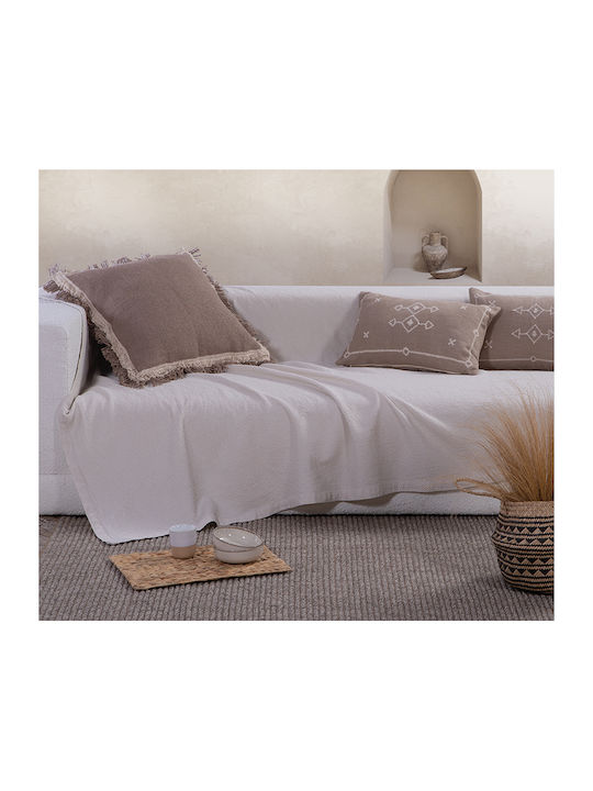 Nef-Nef Двуместен диван с хвърчащи листа Betty 180x250см. Ecru