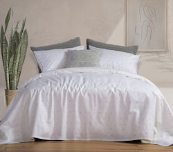 Nef-Nef Homeware Perfection Σετ Υπέρδιπλο 4τμχ 240x270εκ. White